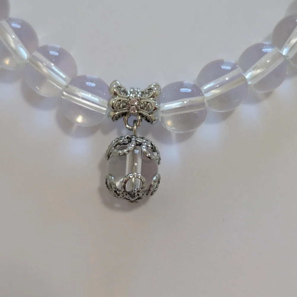 Clear Quartz Bracelet With Charm - Picture 5 of 10
